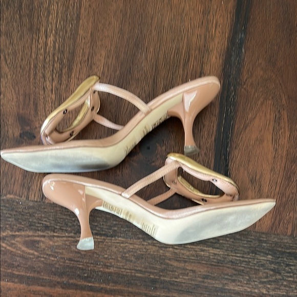 Jeffrey Campbell Gold and Tan Heeled Shoes - Picture 3 of 6